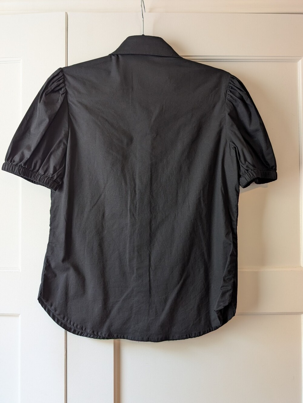 Black Short-Sleeve Button-Down Blackmilk Shirt AU Size 8 - Picture 7 of 10